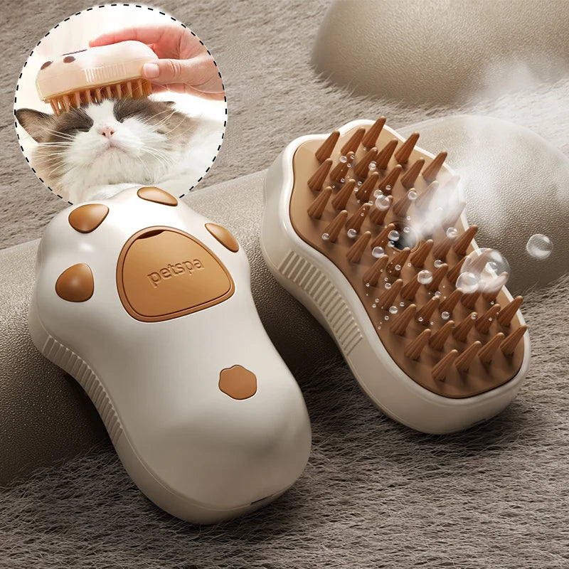 3-in-1 Pet Brush – Comb, massage, and remove loose hair.